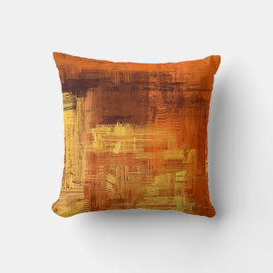 Abstract texture. 2d illustration. Expressive hand Throw Pillow