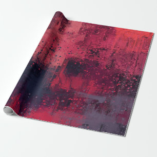 Abstract texture. 2d illustration. Expressive hand Wrapping Paper
