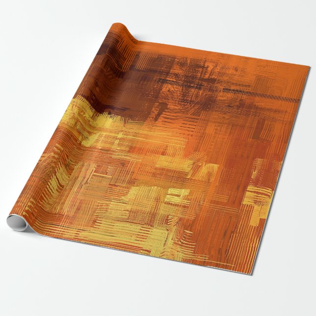 Abstract texture. 2d illustration. Expressive hand Wrapping Paper (Unrolled)