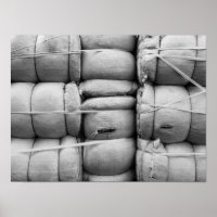 Abstract Texture Black and White Sacks