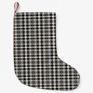 abstract texture, colorful checkered pattern, simp small christmas stocking