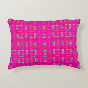 abstract texture, coloured plaid pattern, modern t accent pillow