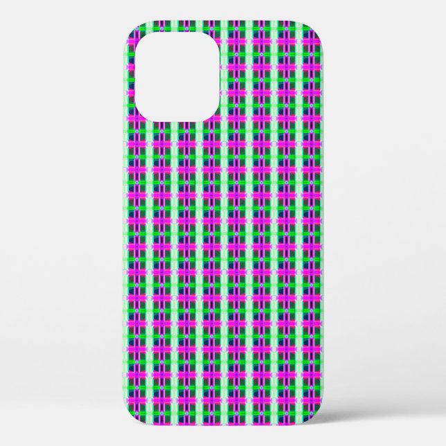 abstract texture, coloured plaid pattern, retro ta Case-Mate iPhone case (Back)