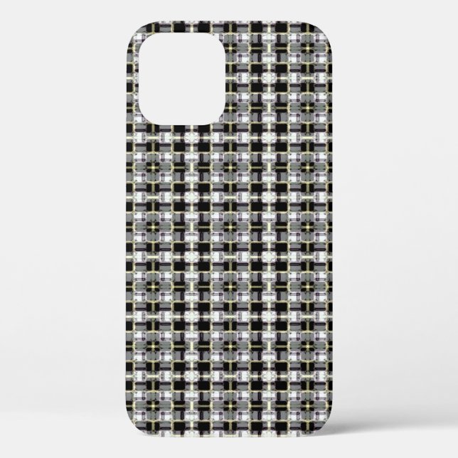 abstract texture, colourful chequered pattern, sim Case-Mate iPhone case (Back)
