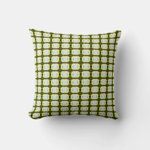 abstract texture, colourful gingham pattern, moder throw pillow