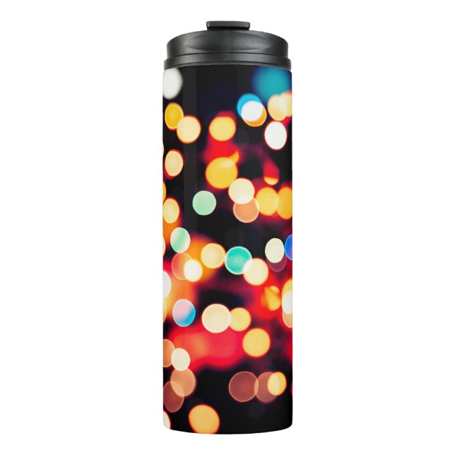 abstract texture, light  background thermal tumbler (Front)