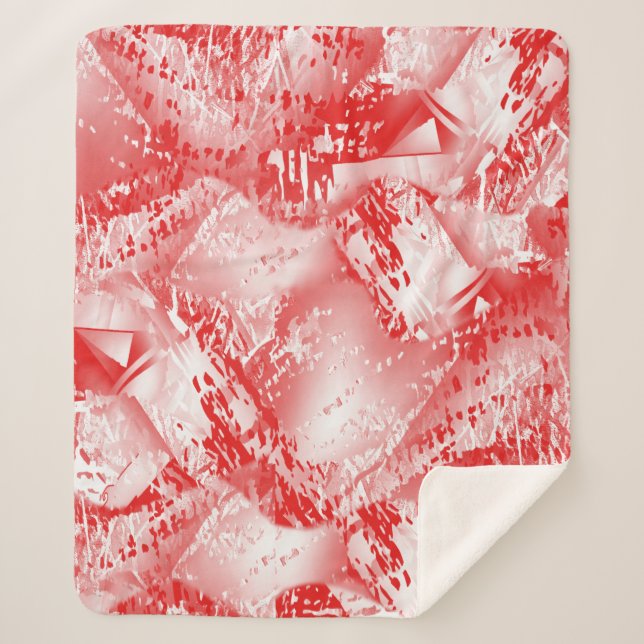 Abstract texture repeat creative modern pattern il sherpa blanket (Front)