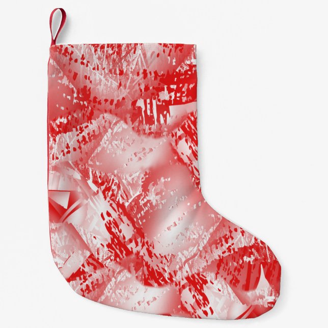 Abstract texture repeat creative modern pattern il small christmas stocking (Front)