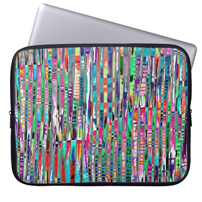 Abstract texture repeat modern patternabstract,ame laptop sleeve (Front)