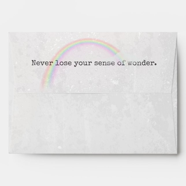 abstract texture with rainbow envelope (Back (Top Flap))