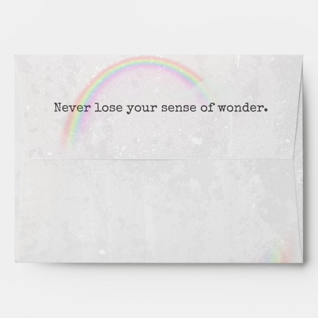 abstract texture with rainbow in cloud envelope (Back (Top Flap))