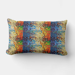 Abstract textured pattern lumbar pillow