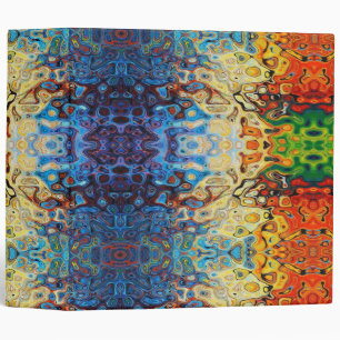 Abstract textured pattern notebook binder