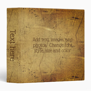 Abstract Textures Pattern Brown Personalized  Binder