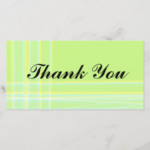 Abstract Thank You Photocard Card