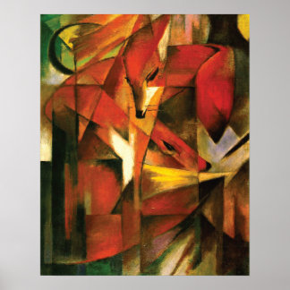 Abstract ~ The Fox by Franz Marc Poster
