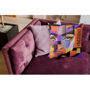 Abstract The Lord Made A Woman Christian Faith Throw Pillow
