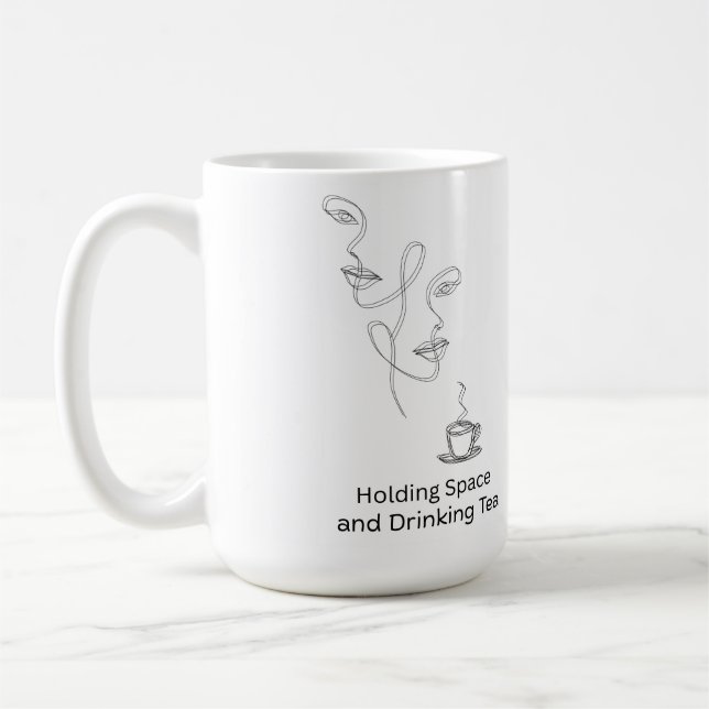 Abstract Therapy Connection Ceramic Coffee Mug (Left)