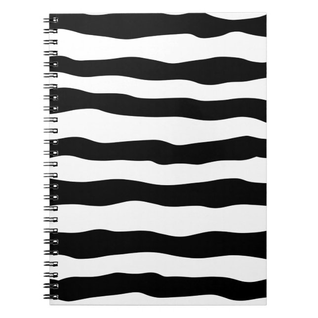 Abstract Thick Line Waves Notebook (Front)