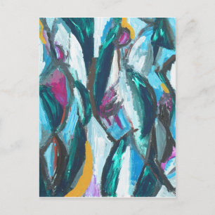 Abstract Three Graces (abstract expressionism) Postcard