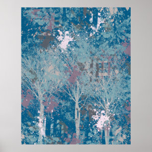Abstract Three Tree's Poster