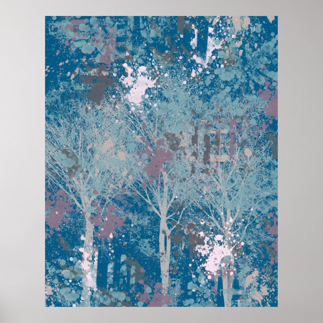 Abstract Three Tree's Poster (Front)