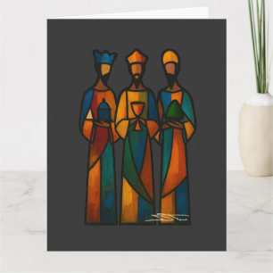 Abstract Three Wise Men Card