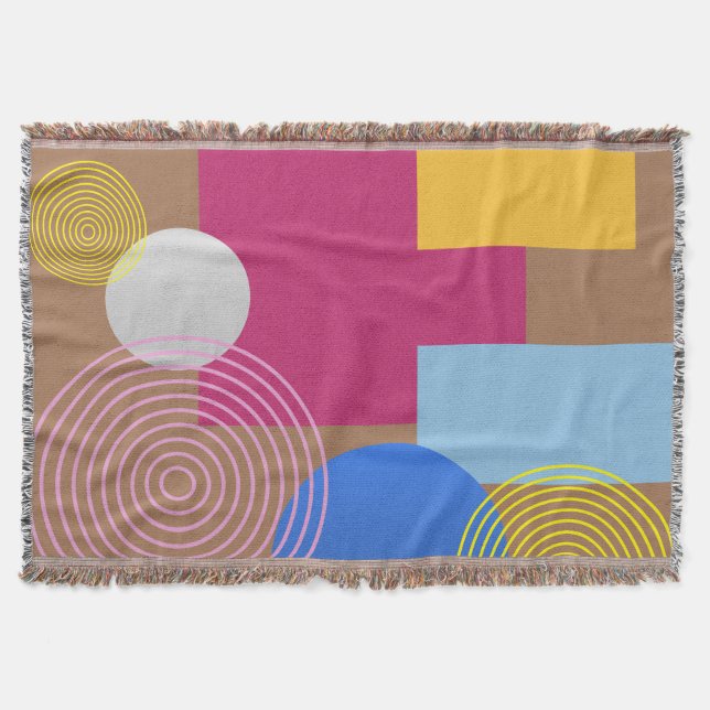 Abstract  throw blanket (Front)