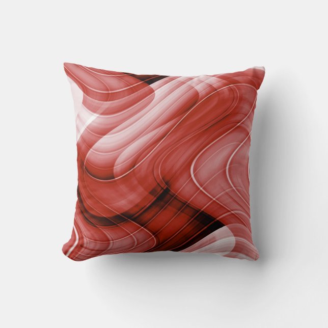 abstract throw pillow (Front)