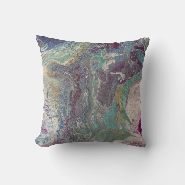 abstract throw pillow (Front)