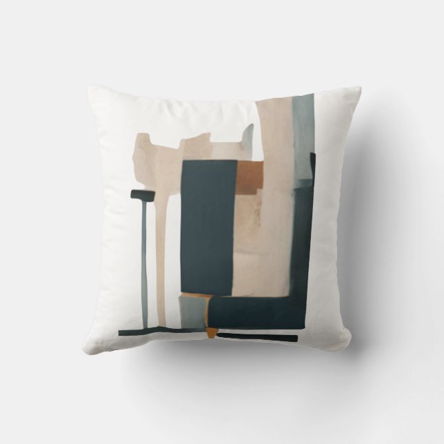 abstract throw pillow (Back)