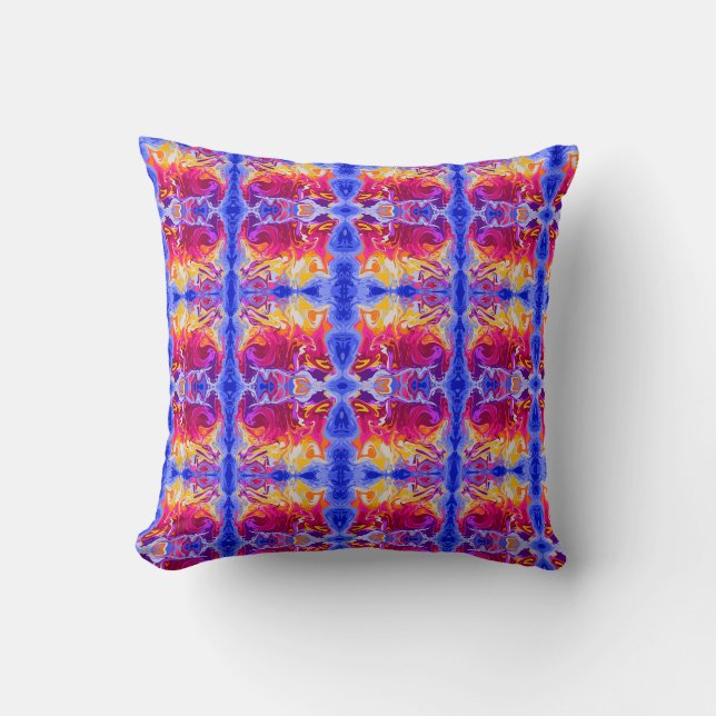 Abstract Throw Pillow (Front)