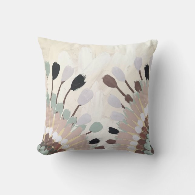 Abstract Throw Pillow (Front)