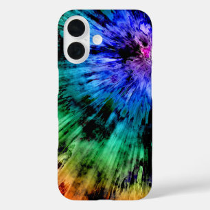 Abstract Tie Dye iPhone 16 Case