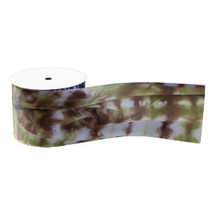 Abstract Tie-Dye Grosgrain Ribbon