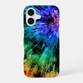 Abstract Tie Dye iPhone 16 Case