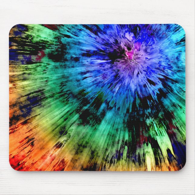 Abstract Tie Dye Mouse Pad (Front)