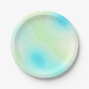 Abstract Tie Dye Style Paper Plate
