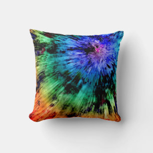 Abstract Tie Dye Throw Pillow