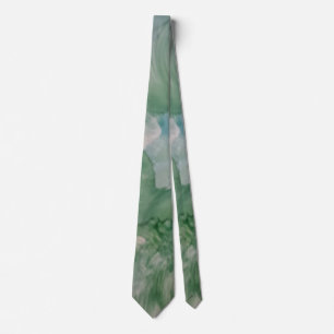 Abstract Tie - Soft Green Swirl