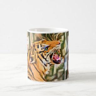 Abstract Tiger Coffee Mug