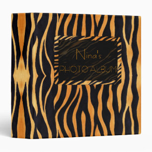 Abstract Tiger Print Binder