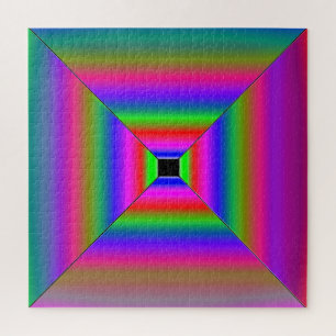 Abstract tile art jigsaw puzzle