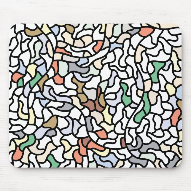 Abstract Tiled Background Mouse Pad (Front)