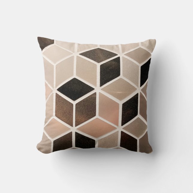 Abstract tiled background. throw pillow (Front)