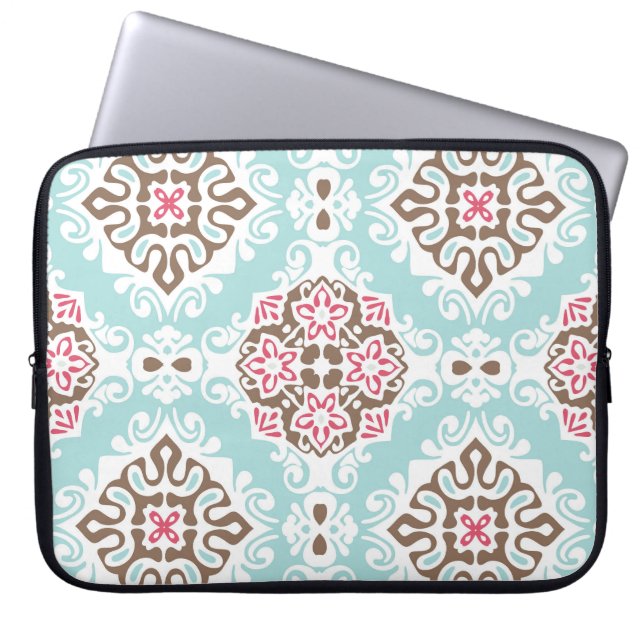 Abstract Tiled: Vintage Seamless Pattern Laptop Sleeve (Front)