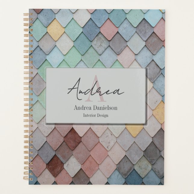 Abstract Tiles Monogrammed Office (Devant)