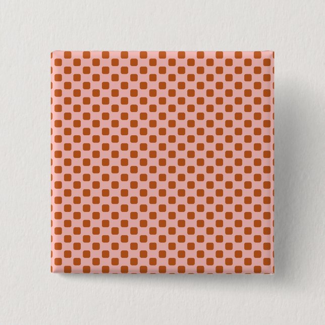 ABSTRACT TILES PATTERN. 2 INCH SQUARE BUTTON (Front)
