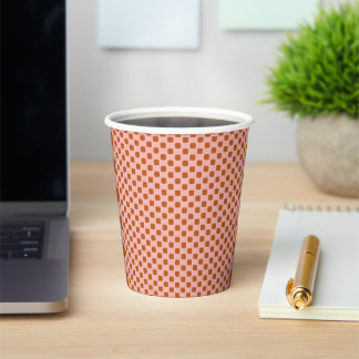 ABSTRACT TILES PATTERN. PAPER CUPS