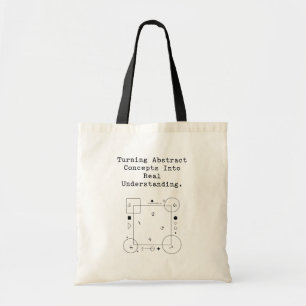 Abstract to Real Understanding Math Clarity Tote Bag